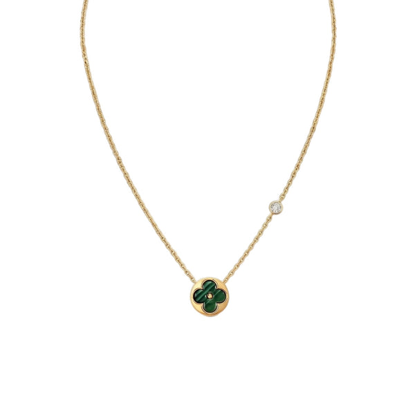 COLLAR SUN GREEN BLOSSOM GOLD