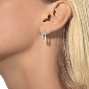 ARETES MOVE UNO STUD SILVER