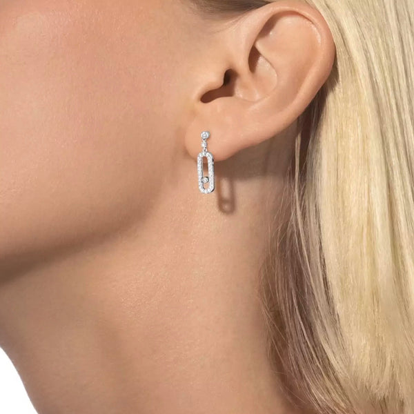 ARETES MOVE UNO STUD SILVER
