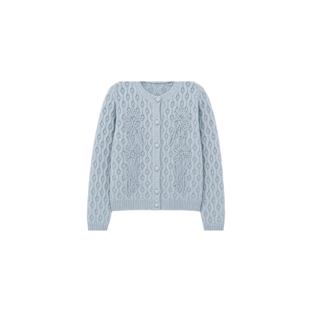 CARDIGAN CASHMERE BLUE JW