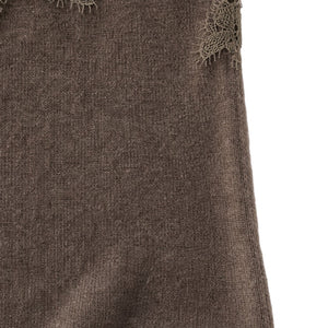 BLUSA ENCAJE CASHMERE BROWN JW