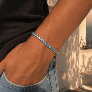 PULSERA DE TENNIS DIAMONDS BLUE