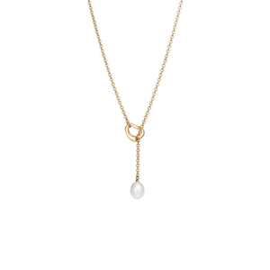 COLLAR T TIPO LAZO OPEN HEART GOLD