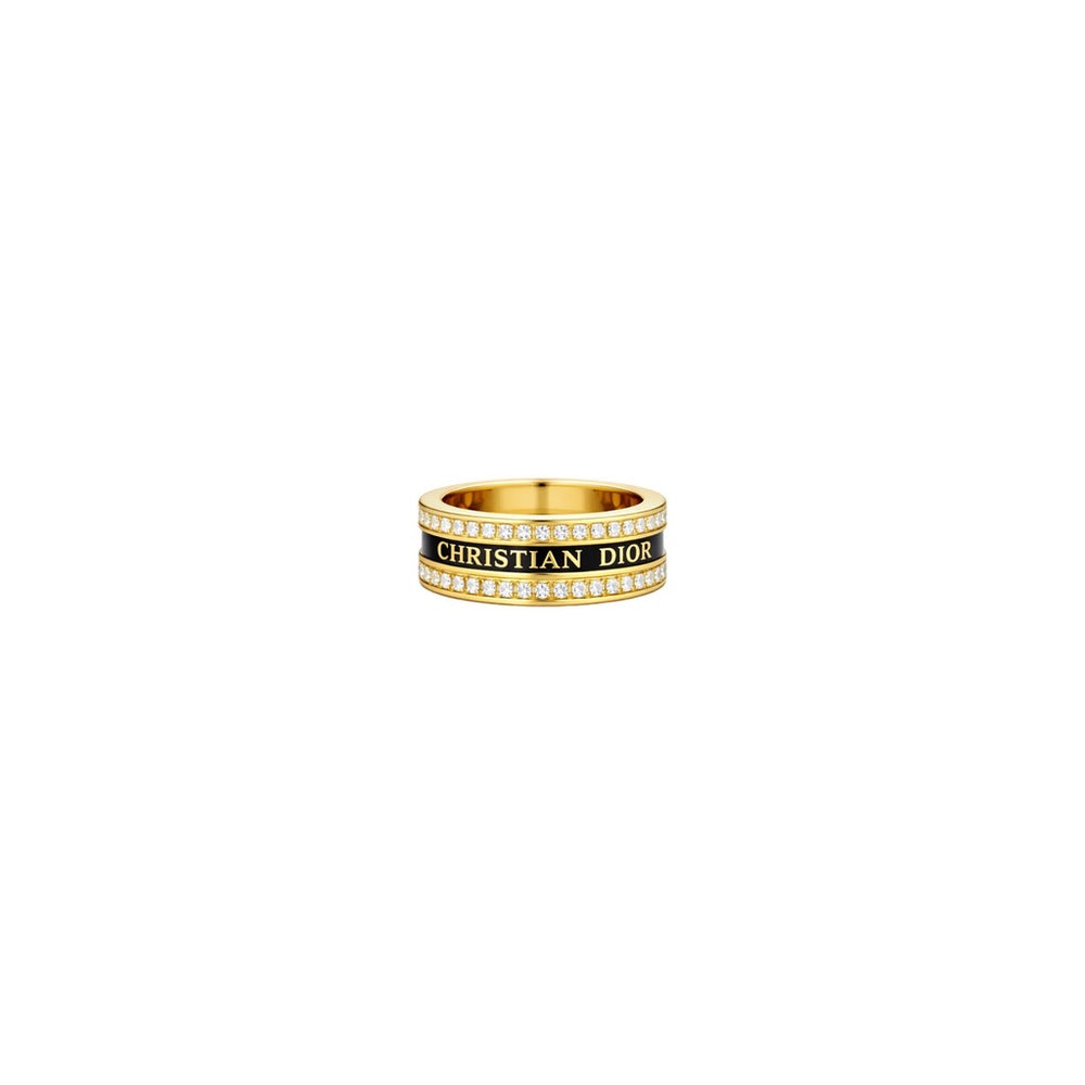 ANILLO CD GOLD BLACK CON ZIRCONIA
