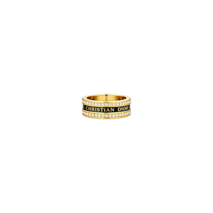 ANILLO CD GOLD BLACK CON ZIRCONIA