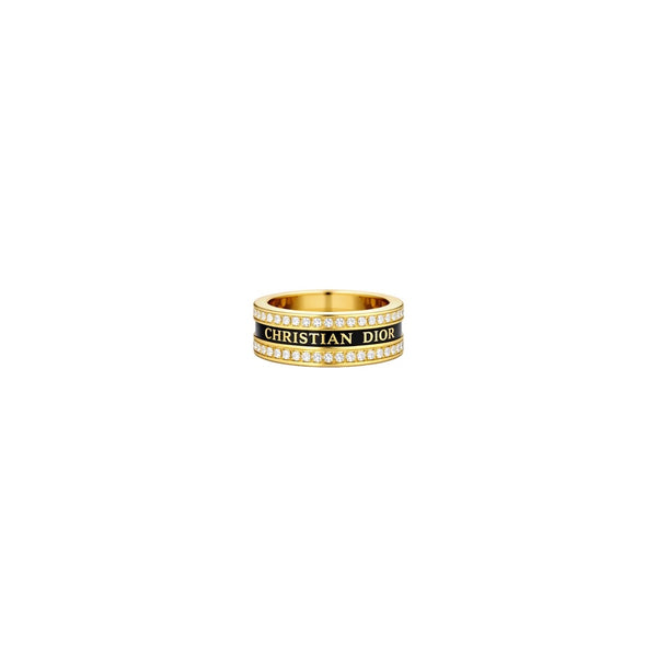 ANILLO CD GOLD BLACK CON ZIRCONIA