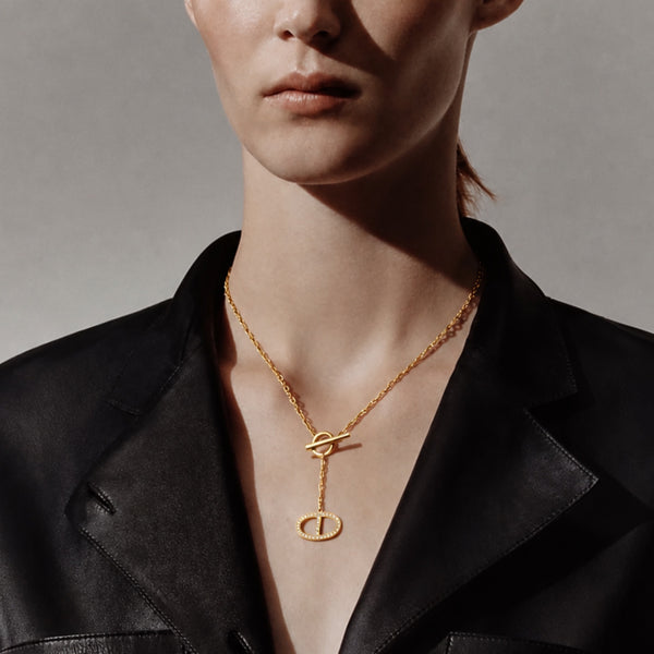 COLLAR H CHAINE D'ANCRE GOLD