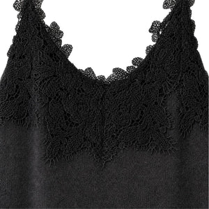 BLUSA ENCAJE CASHMERE BLACK JW