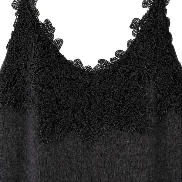 BLUSA ENCAJE CASHMERE BLACK JW