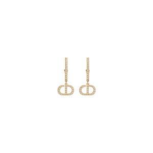 ARRACADAS CD GOLD ZIRCONIAS