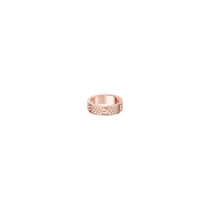 ANILLO LOVE ROSE GOLD CON MICROZIRCONIAS