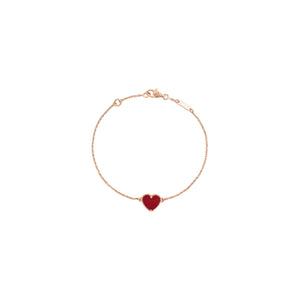 PULSERA HEART ROSE GOLD
