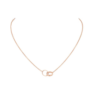 COLLAR LOVE LOVE ROSE GOLD
