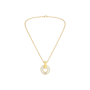 COLLAR BV GOLD PEARL ZIRCONIA