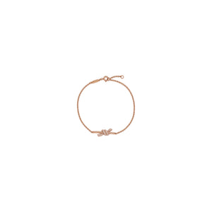 PULSERA KNOT CADENA ROSE GOLD CON ZIRCONIA