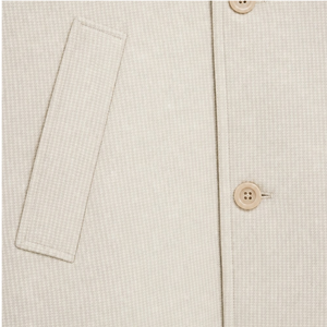 GABARDINA BEIGE CUELLO ALTO JW