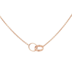 COLLAR LOVE LOVE ROSE GOLD