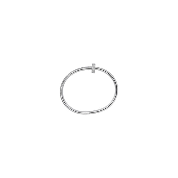 PULSERA C CLAVO SILVER FULL DIAMOND