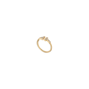 ANILLO T ZIRCONIAS GOLD