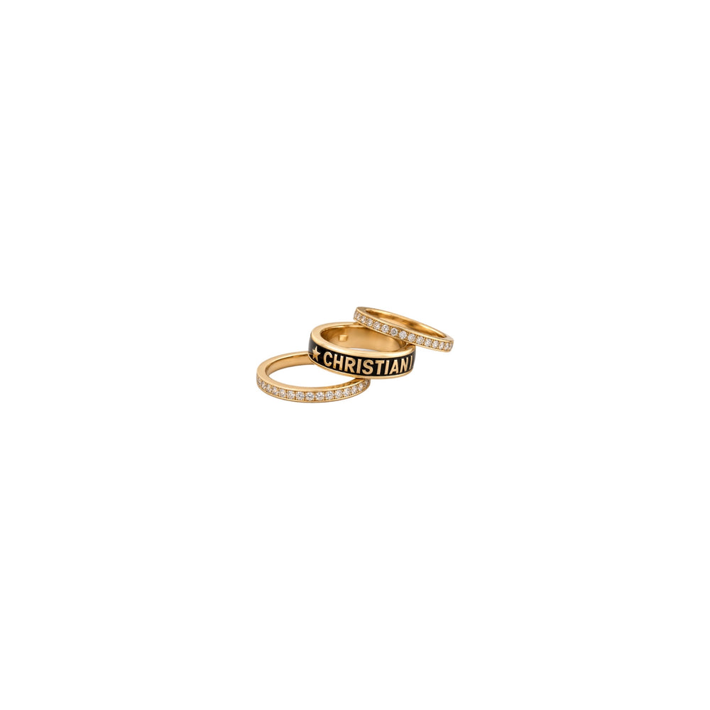 ANILLO CD GOLD BLACK CON ZIRCONIA