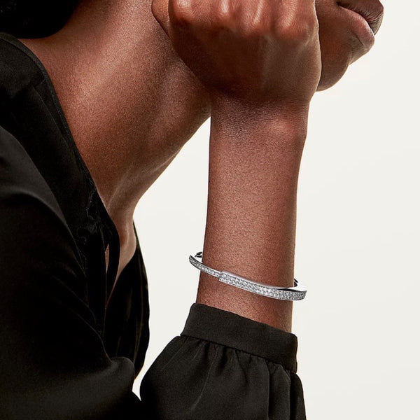 PULSERA T LOCK SILVER ALL ZIRCONIAS