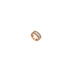 ANILLO CD GOLD WHITE CON ZIRCONIA DELGADO
