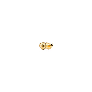 ARETES T BEAN GOLD ZIRCONIAS