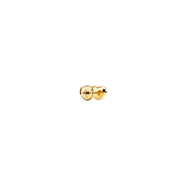 ARETES T BEAN GOLD ZIRCONIAS