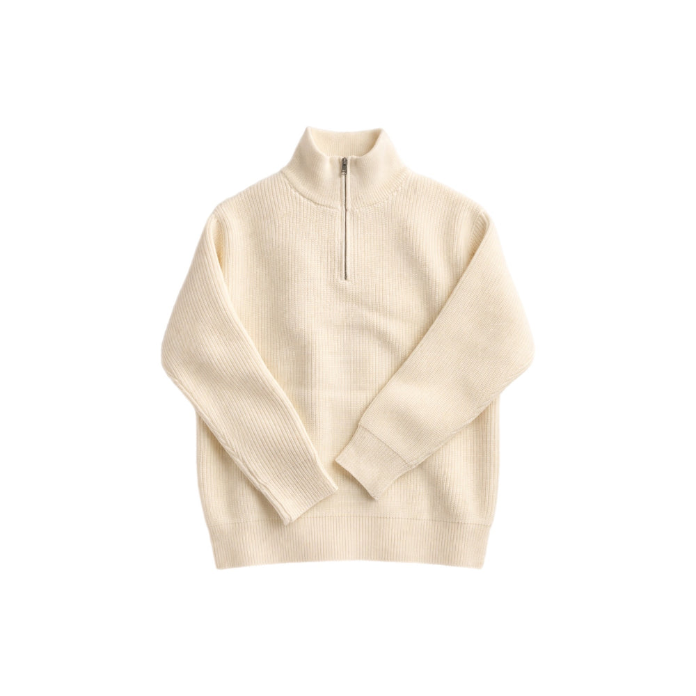 SUDADERA ZIPPER BEIGE JW