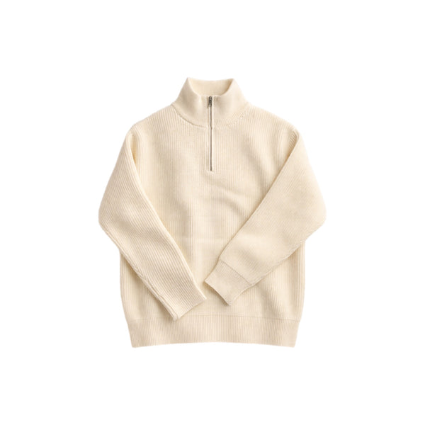 SUDADERA ZIPPER BEIGE JW