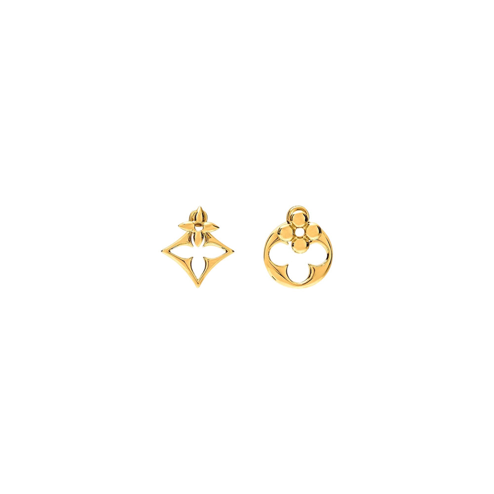 ARETES LV FLOWERGRAM GOLD