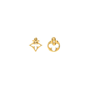 ARETES LV FLOWERGRAM GOLD