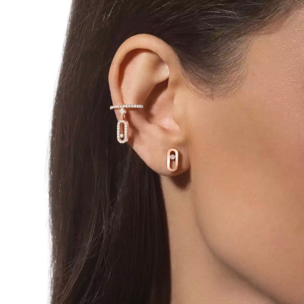 ARETES MOVE UNO LISO ROSE GOLD
