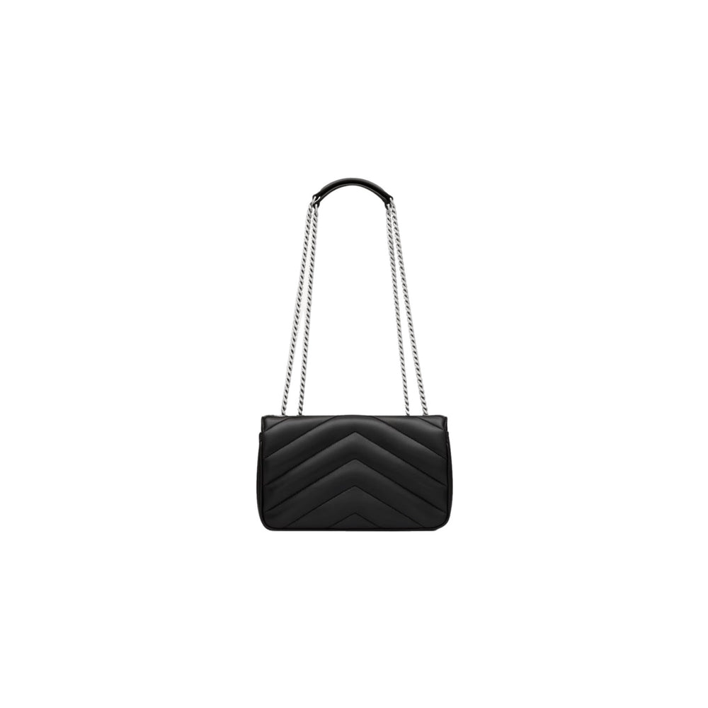 BOLSO YSL LOULOU BLACK SILVER