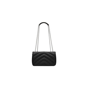 BOLSO YSL LOULOU BLACK SILVER