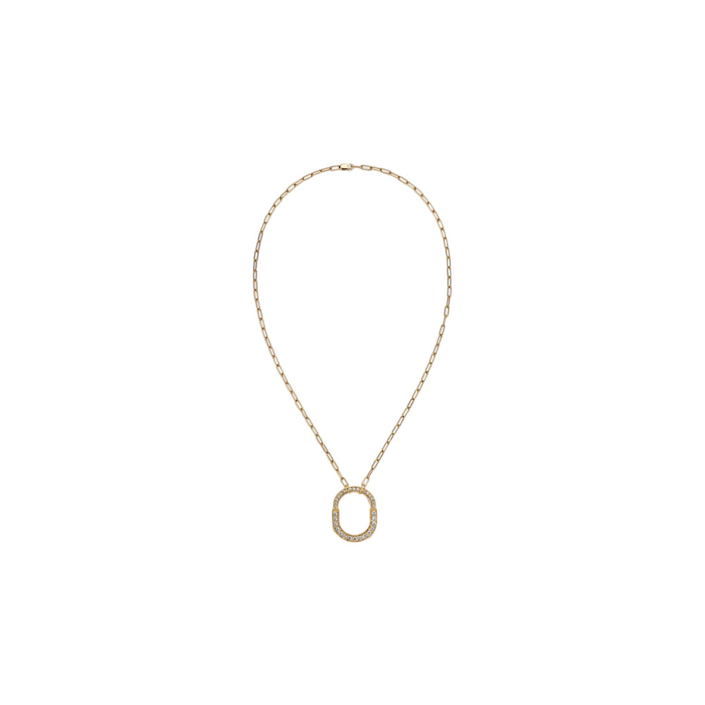 COLLAR T LOCK ALL ZIRCONIAS GOLD