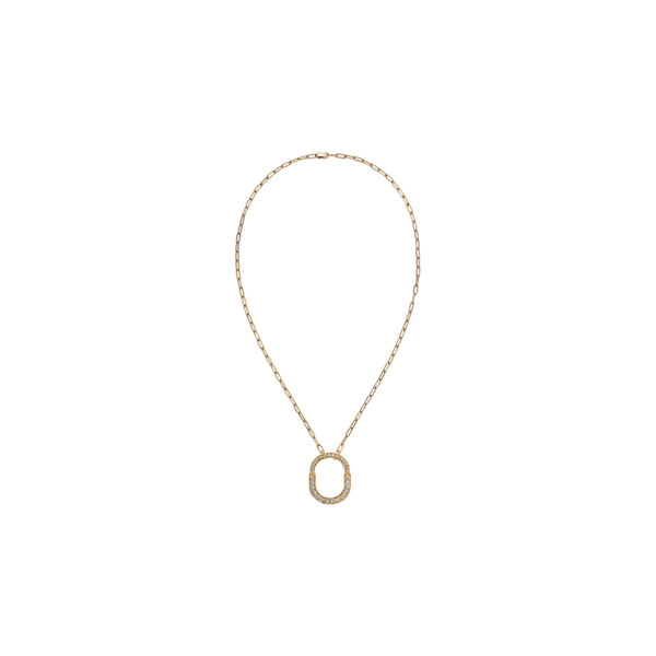 COLLAR T LOCK ALL ZIRCONIAS GOLD