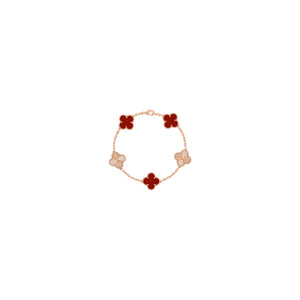 PULSERA VF ALHAMBRA ROSE GOLD-RED