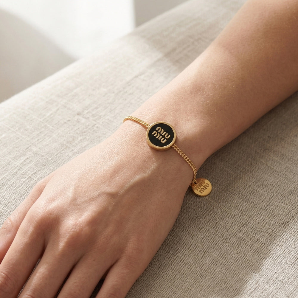 PULSERA MM GOLD-BLACK