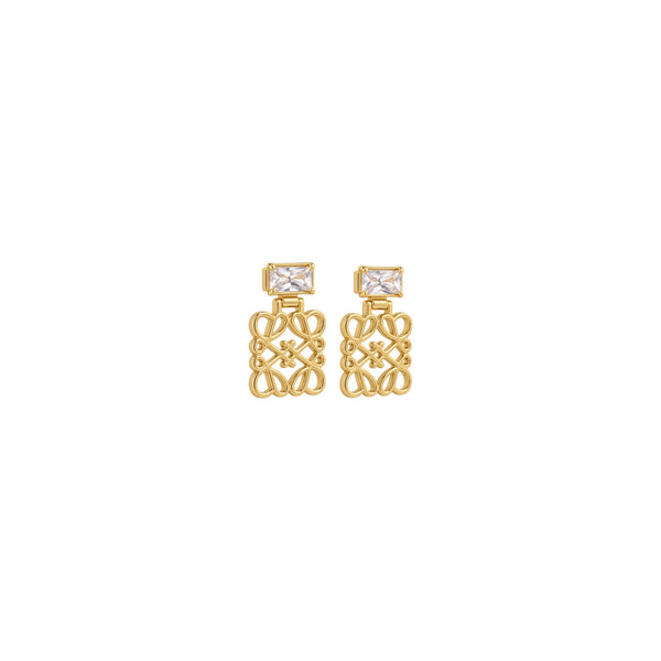 ARETES LW ANAGRAM ZIRCONIA