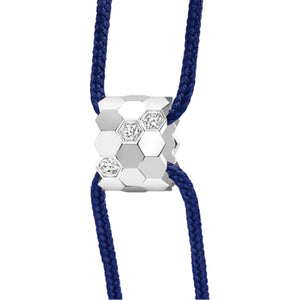 PULSERA DE TELA CHAUM BEE DARK BLUE