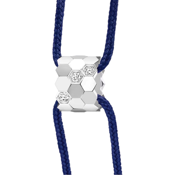 PULSERA DE TELA CHAUM BEE DARK BLUE