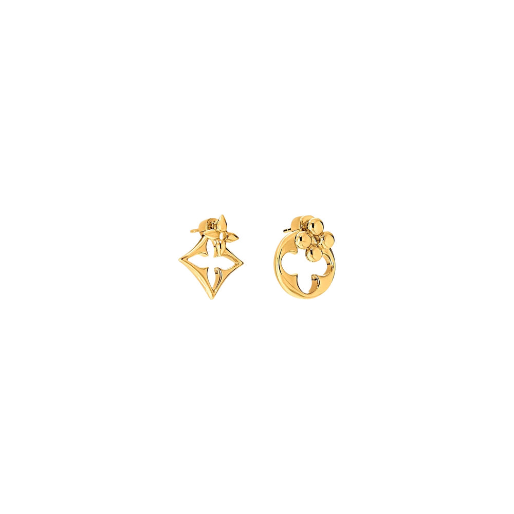 ARETES LV FLOWERGRAM GOLD