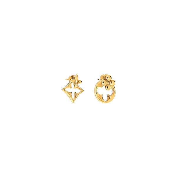 ARETES LV FLOWERGRAM GOLD