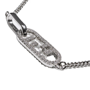 COLLAR F SILVER CON ZIRCONIAS