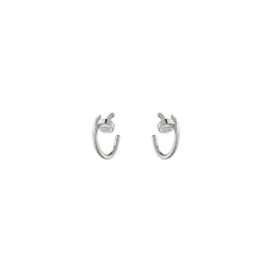 ARETES CLAVO SILVER