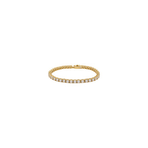 PULSERA T DE TENNIS DIAMONDS GOLD