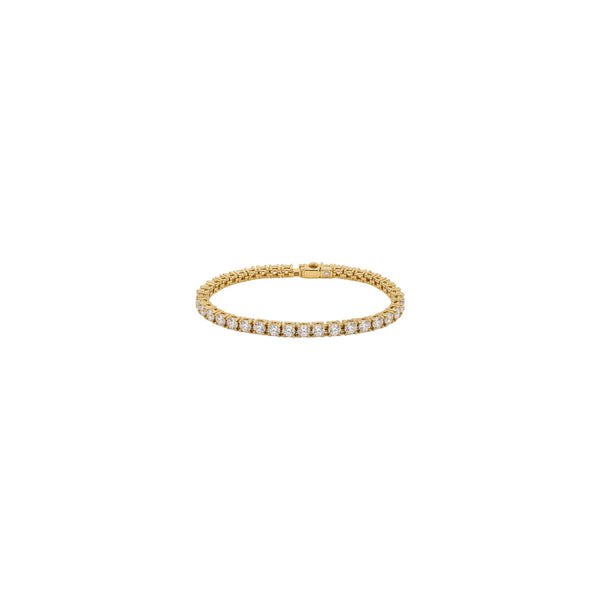 PULSERA T DE TENNIS DIAMONDS GOLD