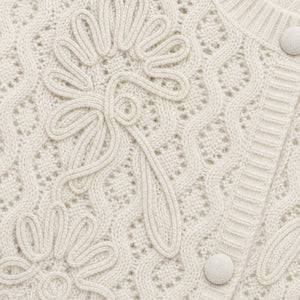 CARDIGAN CASHMERE WHITE JW
