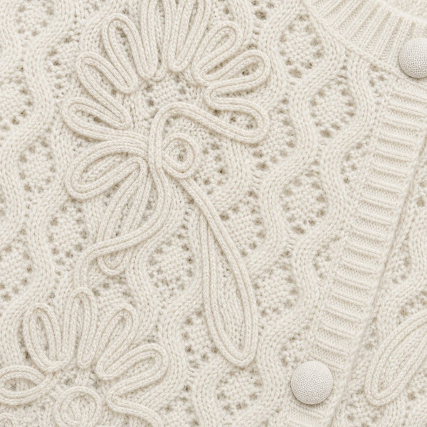 CARDIGAN CASHMERE WHITE JW